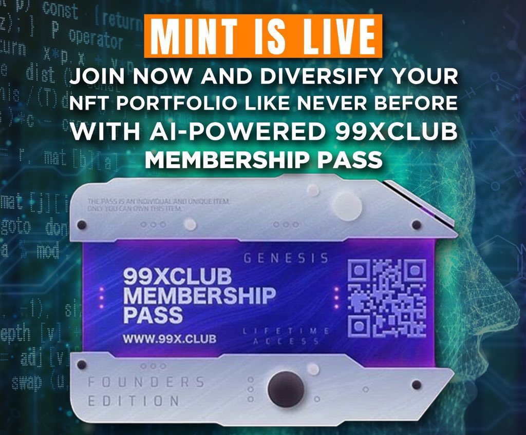 All 99xclub Pass 💳 holders can claim there free mwayc nft , this will be first project 99xclub holders will be able to mint for free. ❤️🧬🔥

Mint your 99xclub pass : mint.99x.club

99xclub holders claim your free mwayc nft : mint.mwayc.io 🚀🧬✅

#nft #nfts