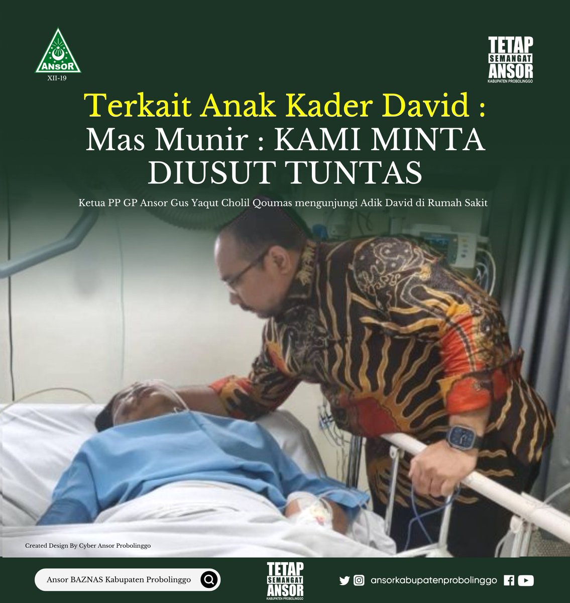 phenk1992's tweet photo. Terkait Anak Kader David, Mas Munir: KAMI MINTA DIUSUT TUNTAS

#KeadilanUntukDavid https://t.co/9pmVN00KwS