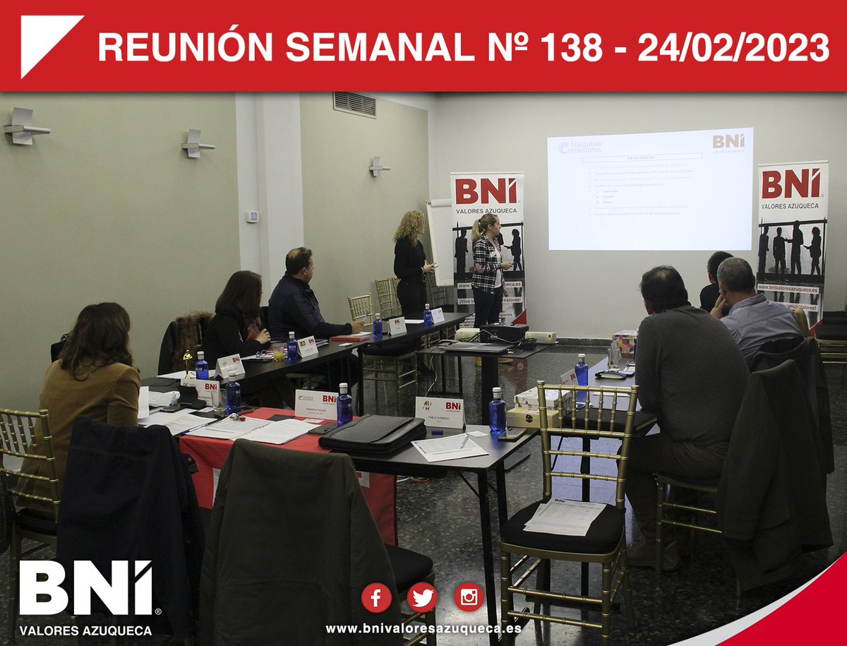 BniValoresAzu's tweet photo. Además, como cada último viernes de mes, un #EquipoDeSinergia hace su presentación y esta vez fue el de #FinancieroYLegal formado por Arancha Picazo de @NASSALAW2 y Águeda Lozano de @segurmas y nos mostraron cómo trabajan en equipo para dar soluciones integrales a sus clientes https://t.co/K7aZzHrZAj