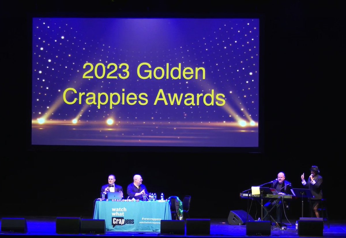 GesineOppitz's tweet photo. The Golden Crappies: This year not live in Copenhagen, Denmark but Dortmund, Deutschland. Great show! Love you guys 💛💩💛 https://t.co/k5EB5hwKQN