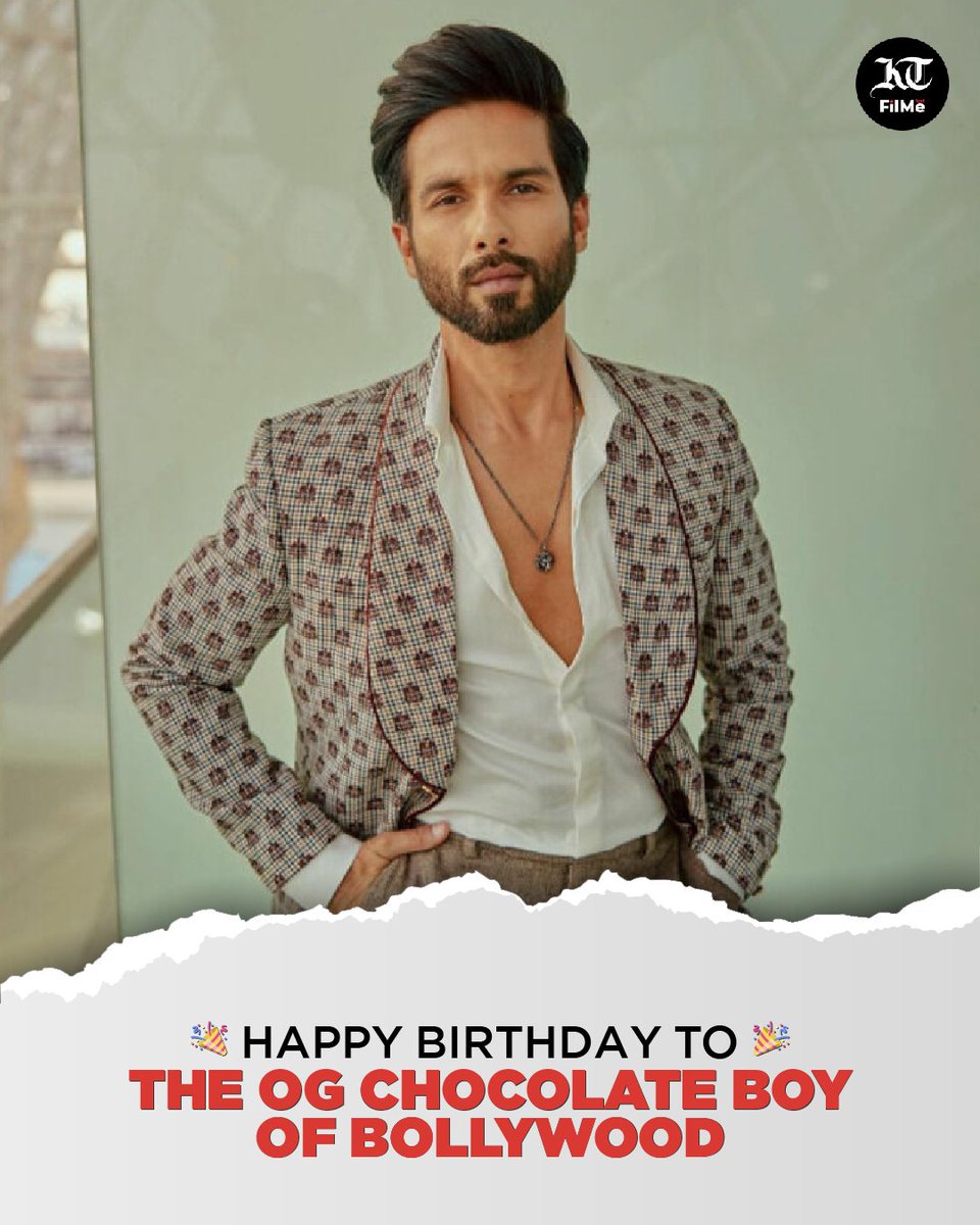 KTFilMeUAE's tweet photo. Wishing the chocolate boy of bollywood Shahid Kapoor a very happy and prosperous birthday.

@shahidkapoorFC @_ShahidKapoorFC
@shahidkapoorNet

#KTFilMe #ShahidKapoor #happybirthdayshahidkapoor #Entertainment #Bollywood https://t.co/MIQ3brg6K0