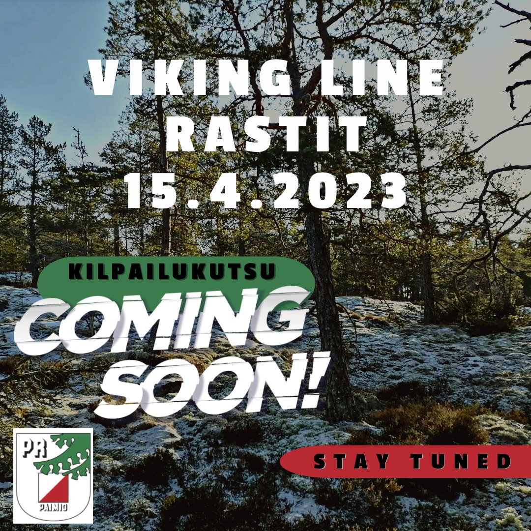 PaimionRasti's tweet photo. Se ois 50 päivää Viking Line rasteihin! 🎉 Olethan merkinnyt kilpailut jo kalenteriisi? 😉 #paimionrasti #suunnistus #vikingline #StayTuned https://t.co/R5Zp1myhbv