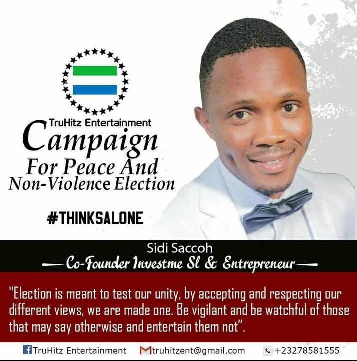 EmericBeahboye's tweet photo. In this coming election I'm planning to start similar campaign in order to help maintain peace mostly among youths when it's time for politics and elections.
Drop you comment below and let me know what y'all think
#ThinkSalone #ElectionNoToWar #VoteNotFight #2023Elections https://t.co/AyHHEKv1VU