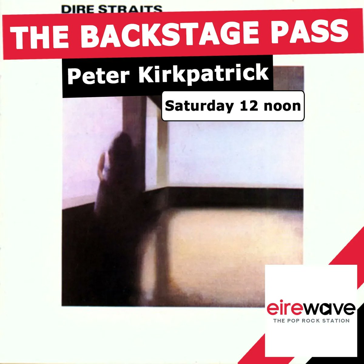eirewave's tweet photo. 🚨 THE BACKSTAGE PASS 🚨
Join Peter Kirkpatrick at 12 noon this morning for the incredible story of 'Sultans Of Swing' from @direstraitshq
#TheBackstagePass
👇LISTEN HERE 👇
https://t.co/7CvryzSPbU
or
🎧➡️ Subscribe now via your favourite podcast platform! https://t.co/KHeHvvyhe3