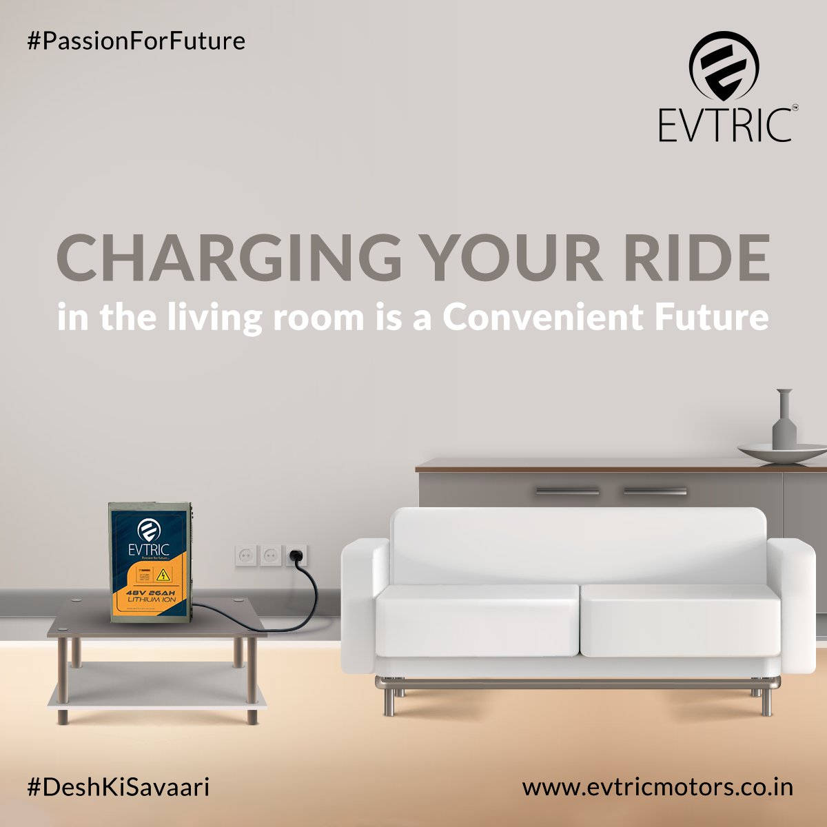 EvtricL's tweet image. When you charge your ride alongside your mobile phone in your living room it gives a feeling of living in the future.

#EVinIndia #MakeInIndia #RideofFuture #MadeInIndia #Electrifying #PassionforFuture #DeshKiSavaari
