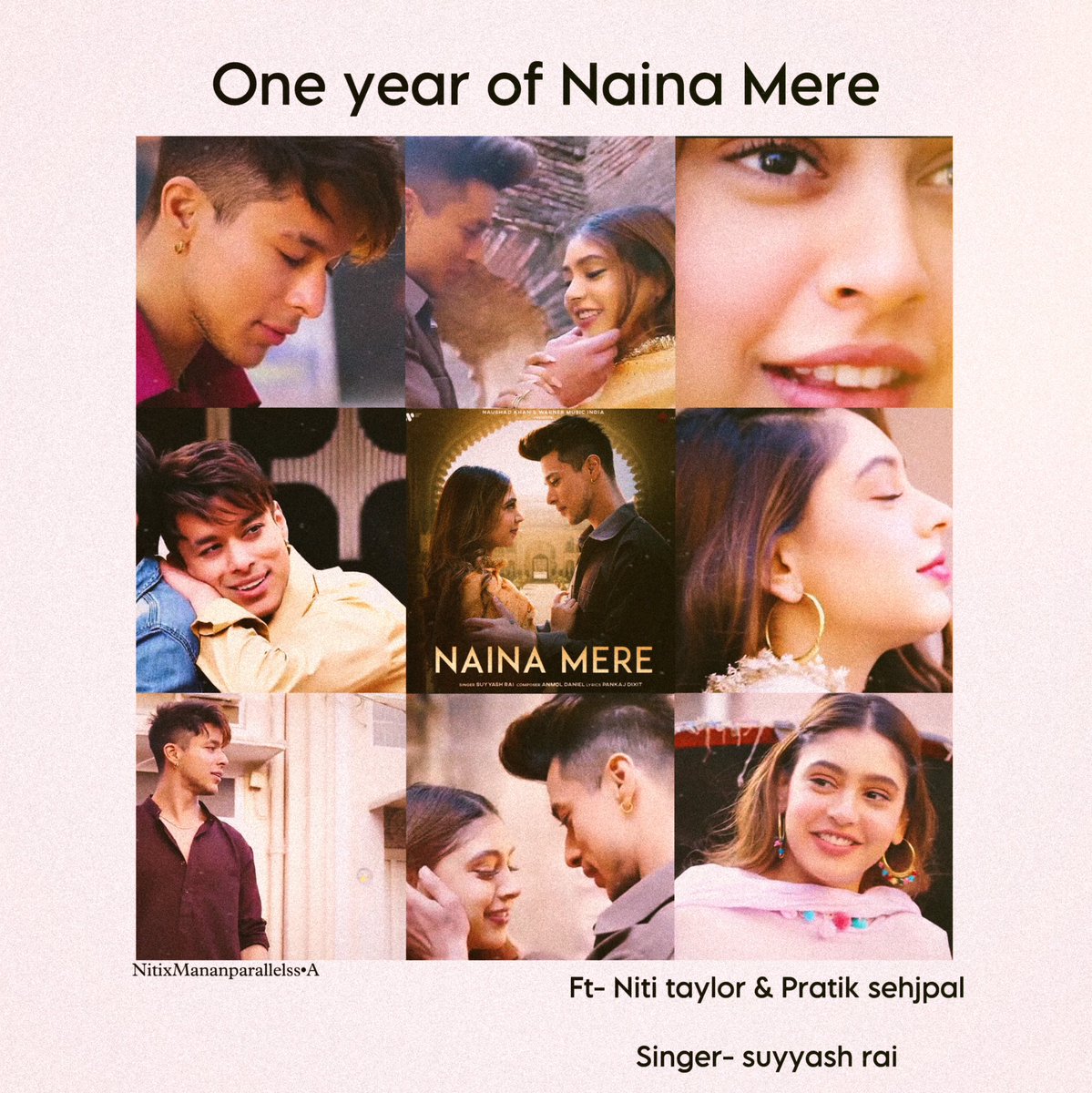 One year to this beautiful song 😍

#NainaMere ❤️ #SuyyashRai #NitiTaylor𓃵 #PratikSehajpal 
#PratikFam #NitiTaylor