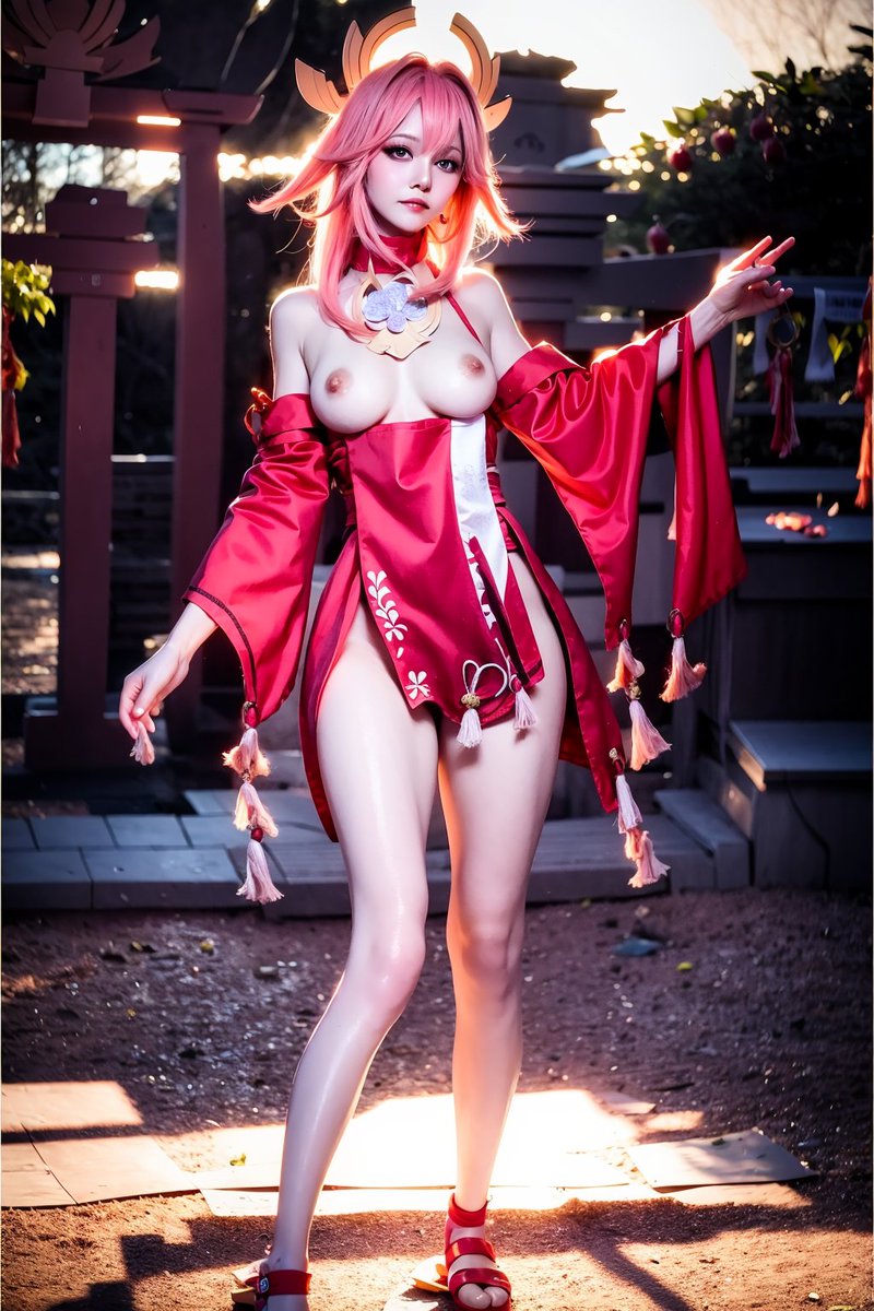 cyberpunk_ai's tweet photo. #yaemikocosplay #GenshinImpact https://t.co/0YgfIKzFmR
