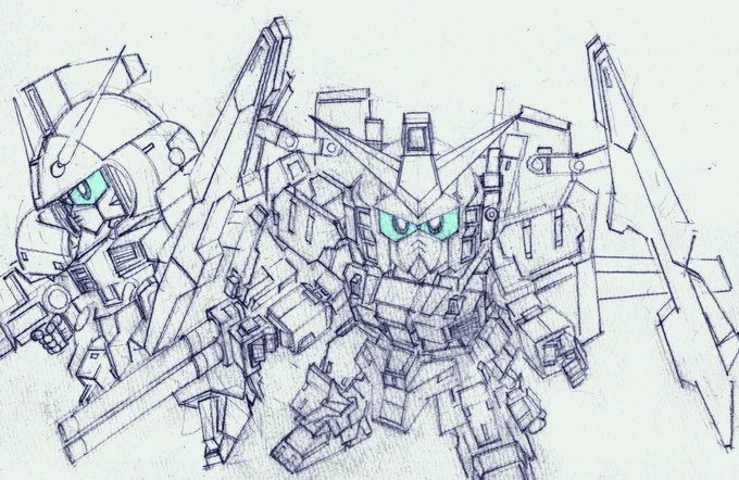 ガンダムMk-IIとガンダムMk-Ⅳ 