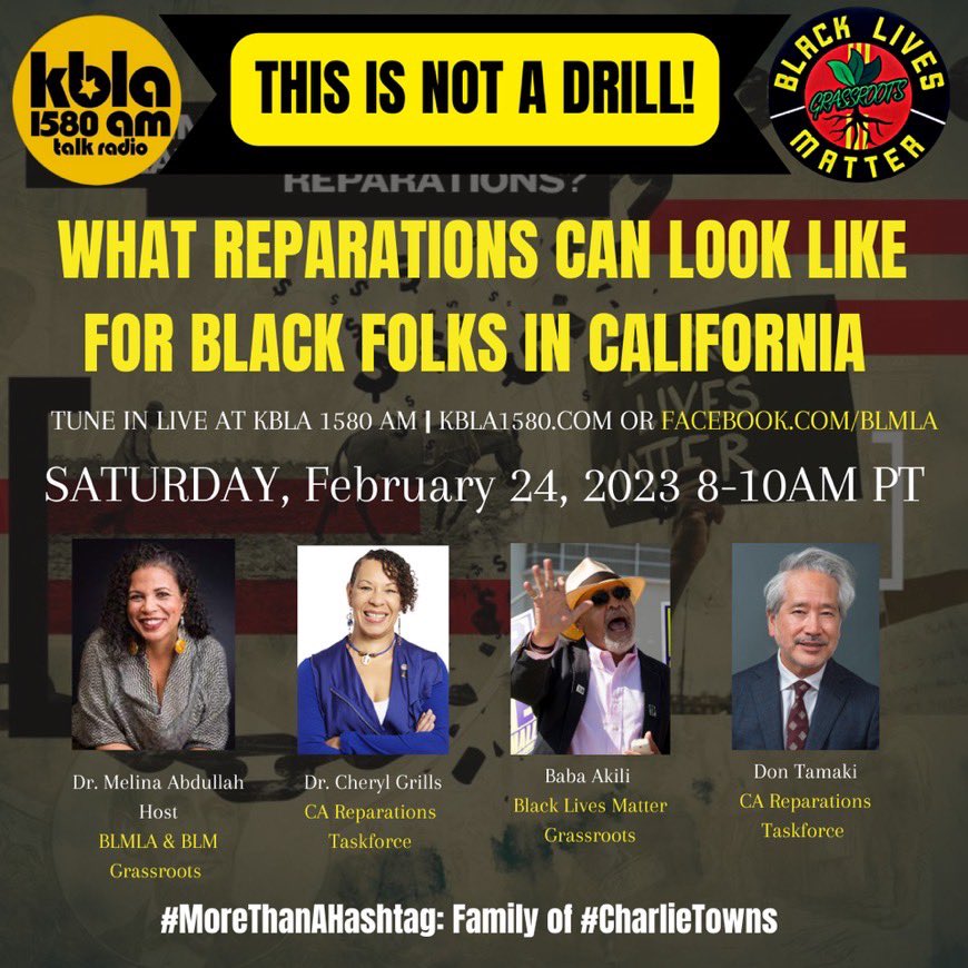 Join the conversation…#reparations
#reparationstaskforce 
#californiareparationstaskforce 
#actionforreparations