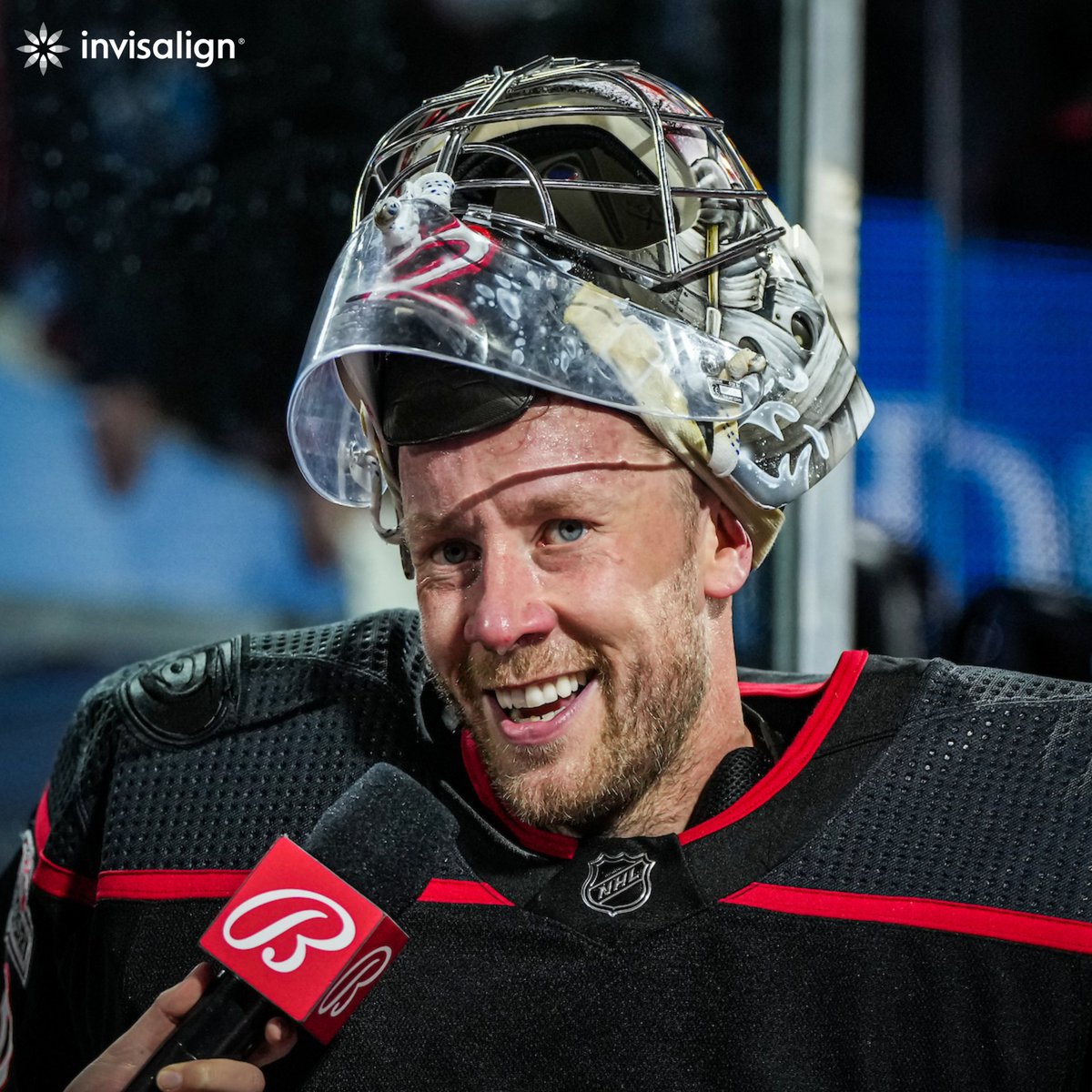 Canes's tweet photo. All smiles for Antti 😃

#LetsGoCanes | #WinningSmiles https://t.co/9FCJSBXK4z