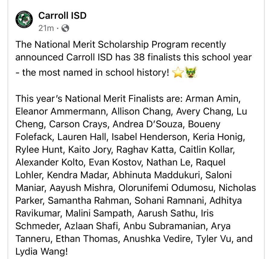 Carroll ISD DECA tweet media