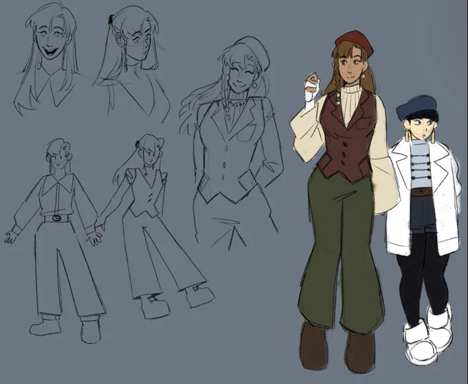 been wanting to draw millie so i whipped up a stampede!millie design 