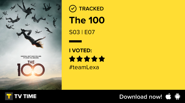BADBlCH's tweet photo. I've just watched episode S03 | E07 of The 100! https://t.co/3MtthcK6oO #tvtime https://t.co/fVaewH78C3