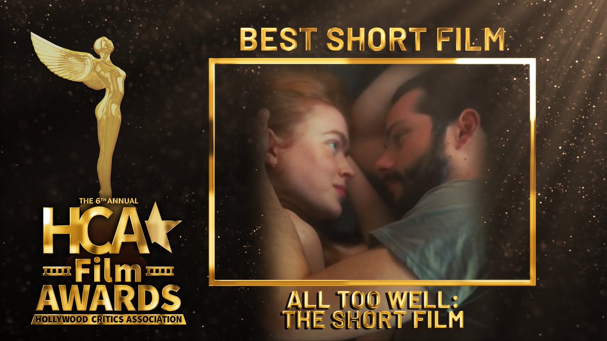 And the HCA for Best Short Film goes to…

🏆 All Too Well: The Short Film

#TaylorSwift #AllTooWell #AllTooWellTheShortFilm #BestShortFilm #SadieSink #DylanOBrien #HCAFilmAwards