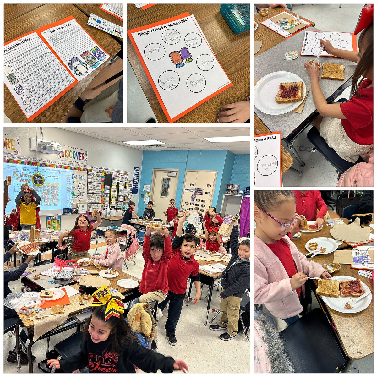 #proceduralwriting bringing it to life! They enjoyed sharing their writing and making a PB&J @PDN_Academy @lwaters_PDN @MSmith_PDNFAA
