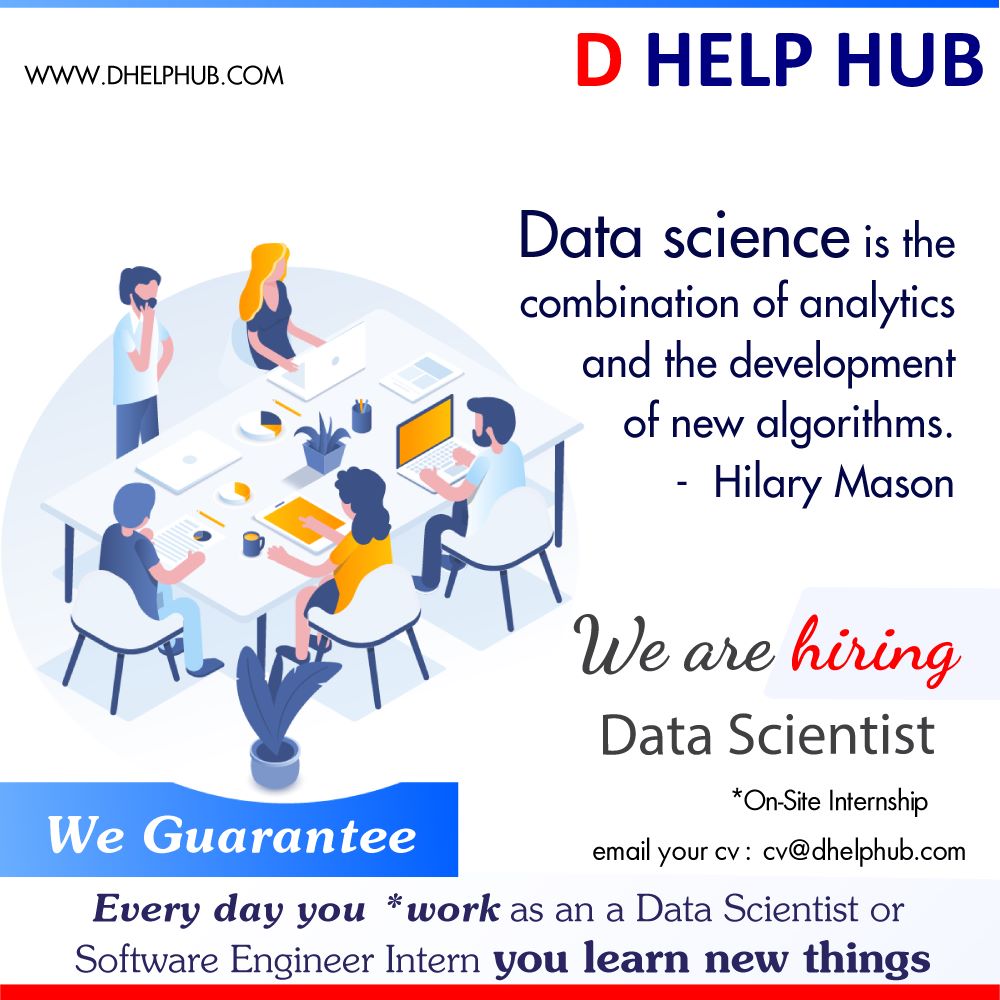 dhelphub's tweet photo. We are hiring
1. Data Scientist - Intern.
2. Software Engineer - Intern
#hiring #datascientist #intern #internship #internship2023 #Intern2023march #onsite #softwareengineer #fullstackdeveloper #notremote https://t.co/qLEAcQl8T2