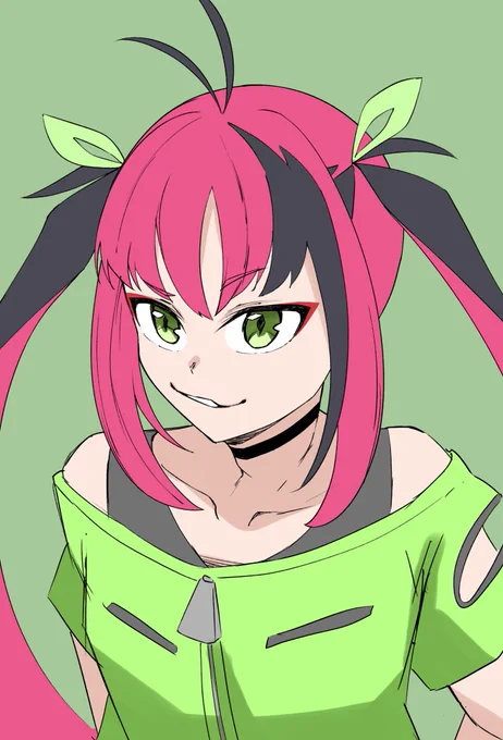 完全に手癖で描いた悪顔描くの楽しい 