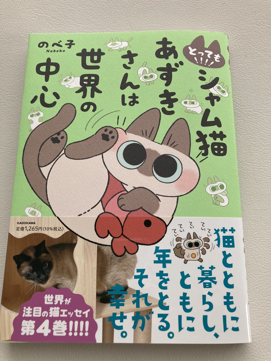 シャム猫あずきさんは世界の中心
最新刊発売日なのでさっそく買ってきました☺️