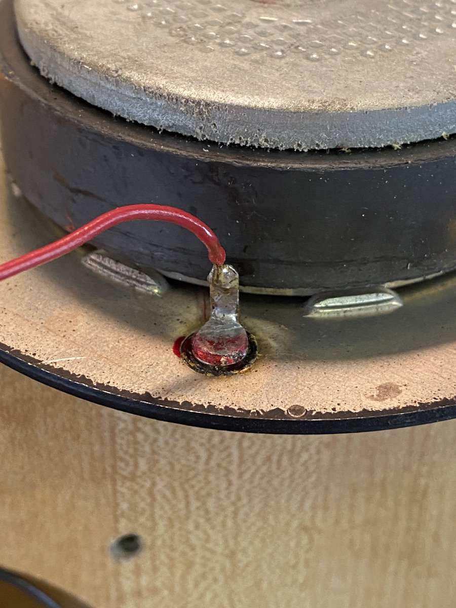speers56's tweet photo. Time to rehab these 44 year old Martin Gamma Gold 2006Ms
Replaced the original SEAS H107s with new H1189s from Madisound Speaker Components.
Some mods req’d
Made a template to help
Had to fix the + wire on one
Testing checks out. @mofisoundlab Waiting for Columbus sounds great ‼️ https://t.co/dQhZwNKaye