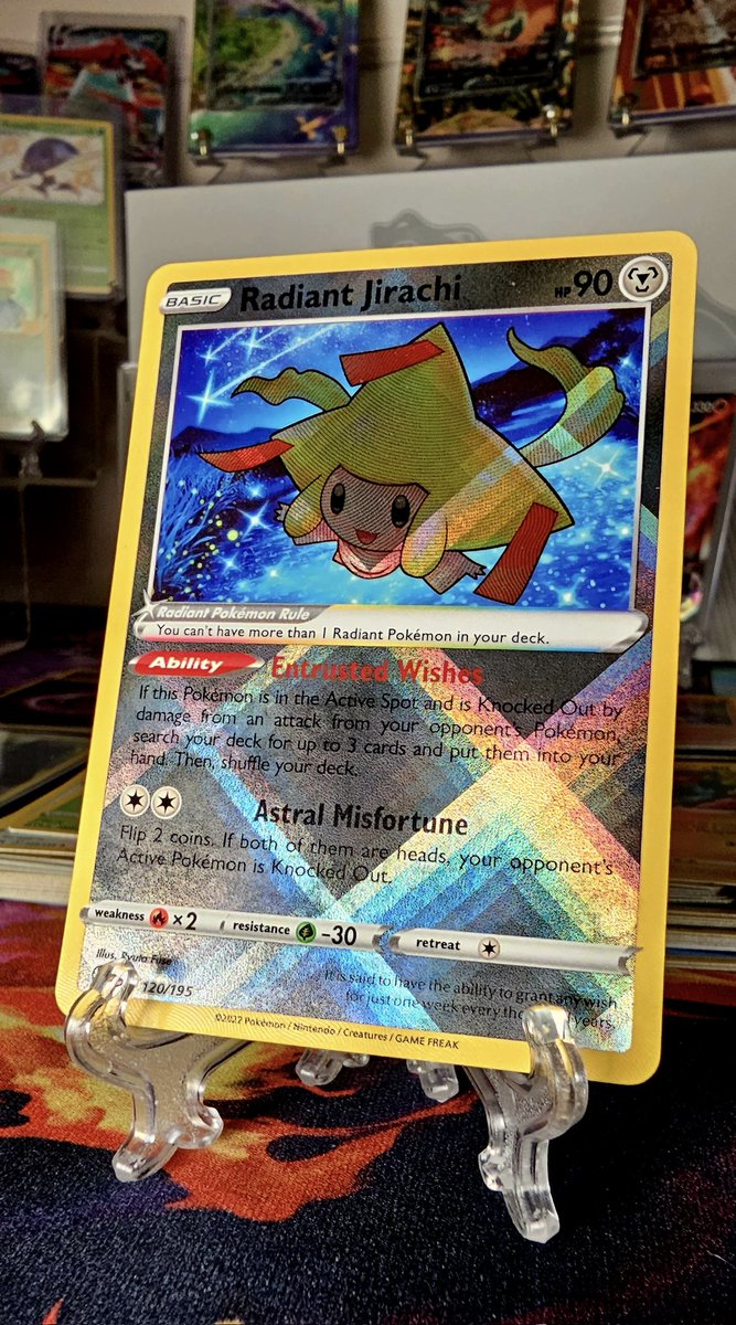 HEX_Manifesto's tweet photo. Weekend Giveaway!!!
Giving away a Radiant Jirachi to celebrate Honenn Tour in #pokemongo 
To enter
Like✅
Retweet🔁
I'll cover shipping worldwide🌎🌍🌏
Drawing 2/26 6ish EST.
Have a great weekend! 
#pokemon #PokemonTCG #Giveaway #GoodVibes #TradingCards https://t.co/BNllg0HLgq