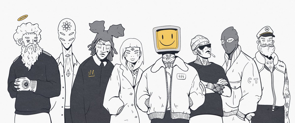 NOMOZ_X's tweet photo. Here is the Ink Gang @CrazyCryptoCarl 

PS: WIP

#TheCarlGames https://t.co/CpoE94DBET