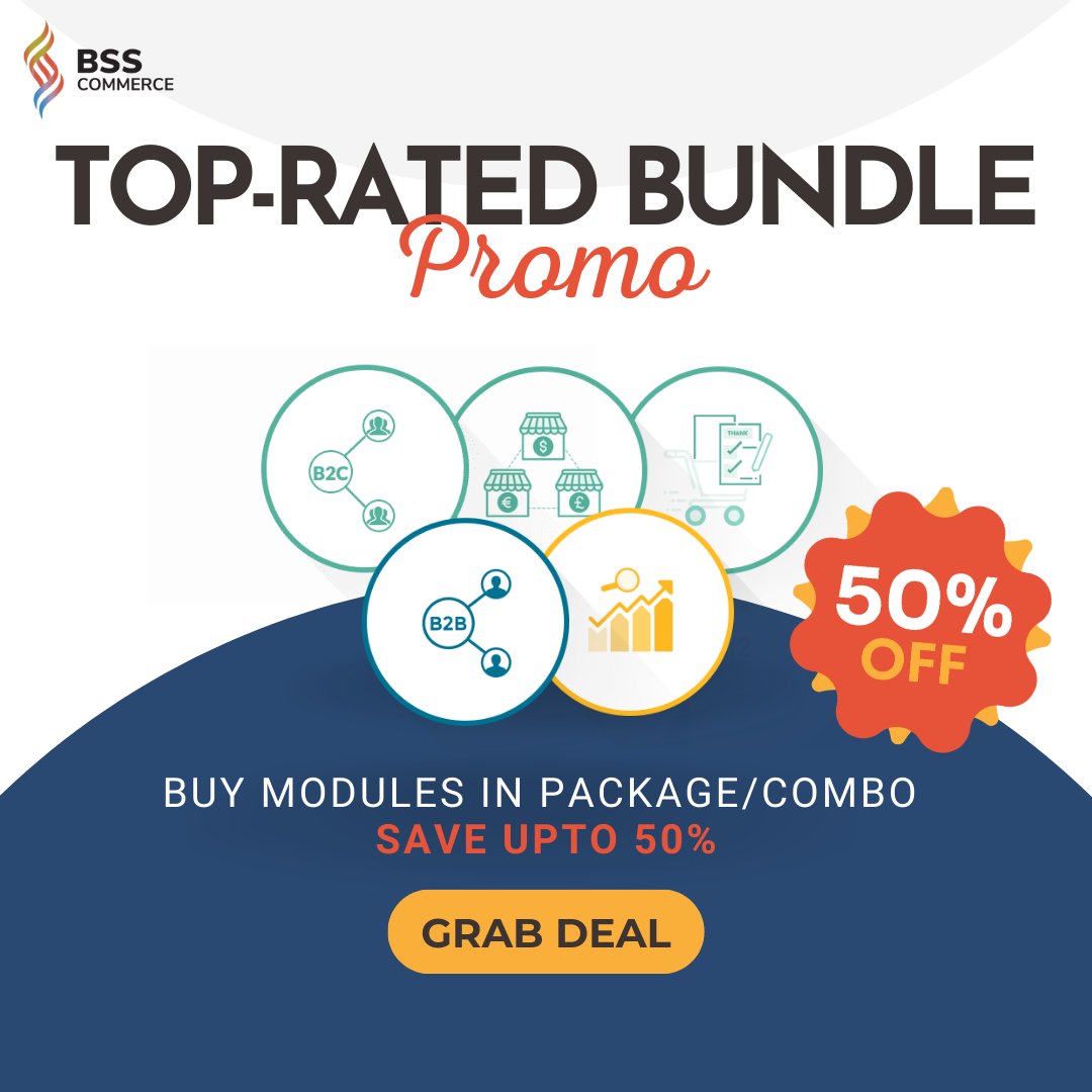 BSScommerceIT's tweet image. ✨ SAVE 50% FOR PURCHASING COMBO ✨
Only in Q1 2023, we offer you up to 50% OFF when buying our best-seller Magento 2 extension combos!
Get an all-in-one solution at just half the price, how amazing is that?
>> GRAB THE DEAL: bsscommerce.com/magento-2-prom…
#magento2extension #hotdeal