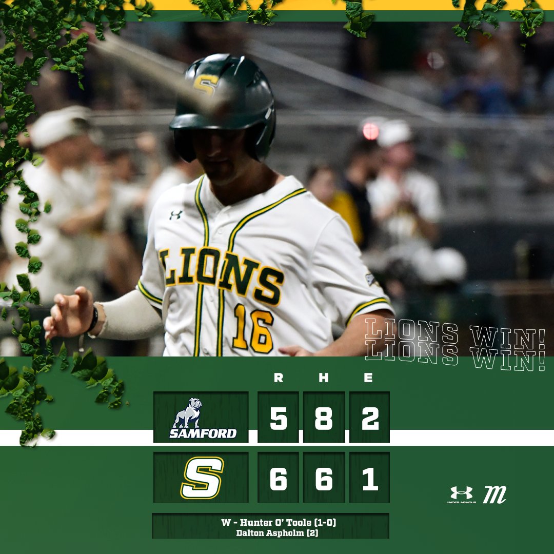 LionUpBaseball's tweet photo. LIONS WIN, LIONS WIN! 

#LionUp #GATA #TEAM https://t.co/XSII7UCmZV
