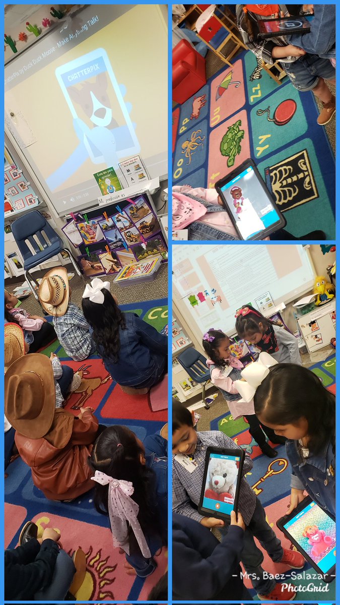 SraBaezSalazar's tweet photo. Our Digital Learning Day included using Chatterpix to retell stories 🐻, IStation, and Osmo. 📱🖥@ReesStars @AliefPreK @LoveSciTech @MireyaFromTX @KathyCherryAP @AliefTech #ReesDigiDay #DLDay https://t.co/iA1oY9My8W