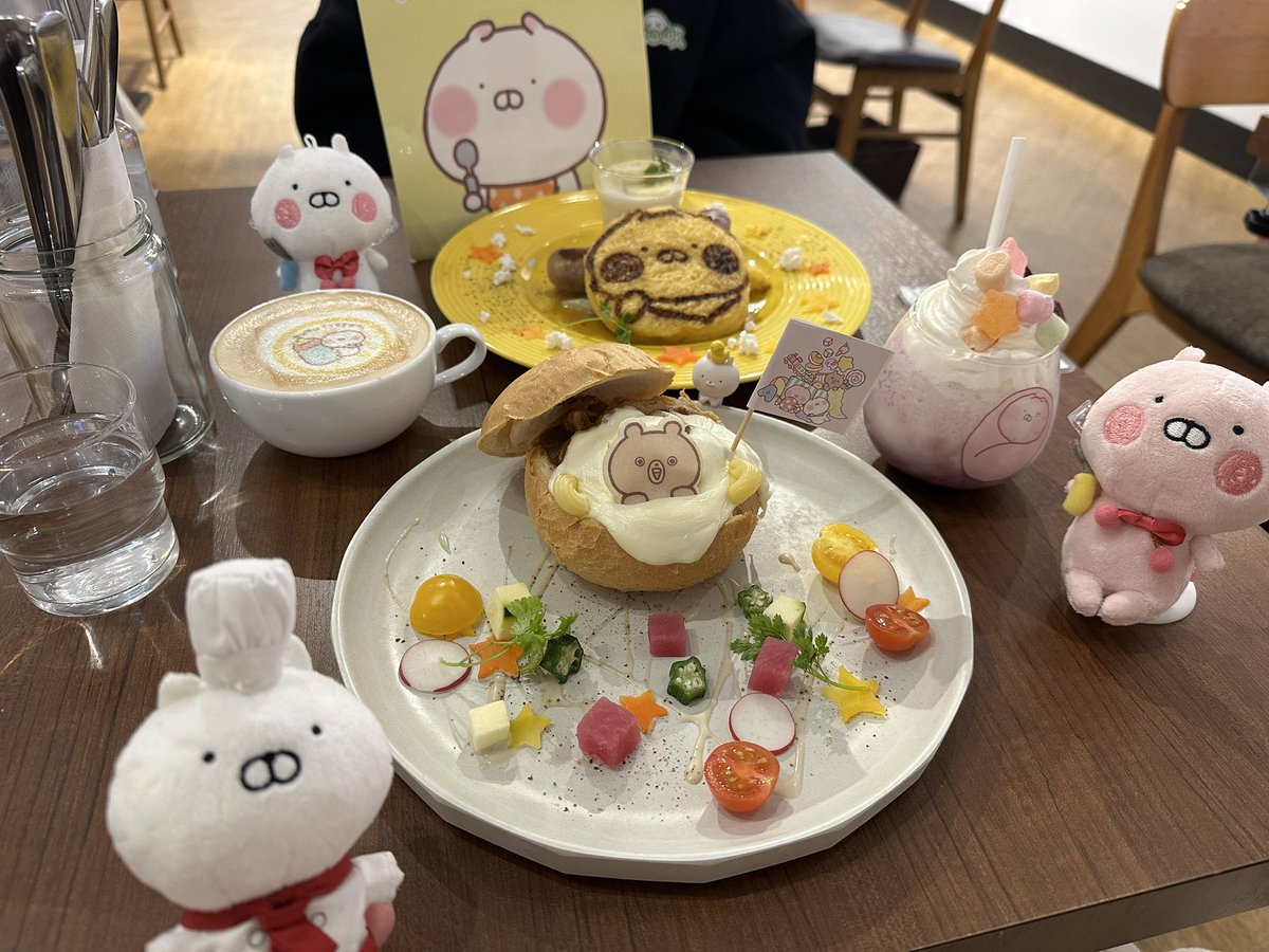 setsu_5221's tweet photo. 後期メニュー堪能😍
初、自引きケチャうさこちゃん🙌

#うさまる
#ちびちびうさまるカフェ https://t.co/q9trVmcMEv