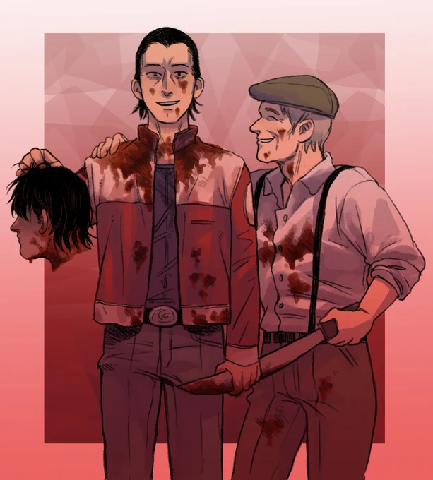I actually drew this a long time ago but I've been sitting on it for a while not sure how I felt about it while touching it up on occasion Anyway, some cakecw gore, decapitation, touches upon darker aspects of Satou &amp; Tanaka's relationship[ Ajin ] 