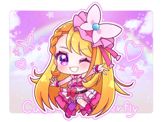 ぷにぷにキュアバタフライ#precure #ひろプリ 