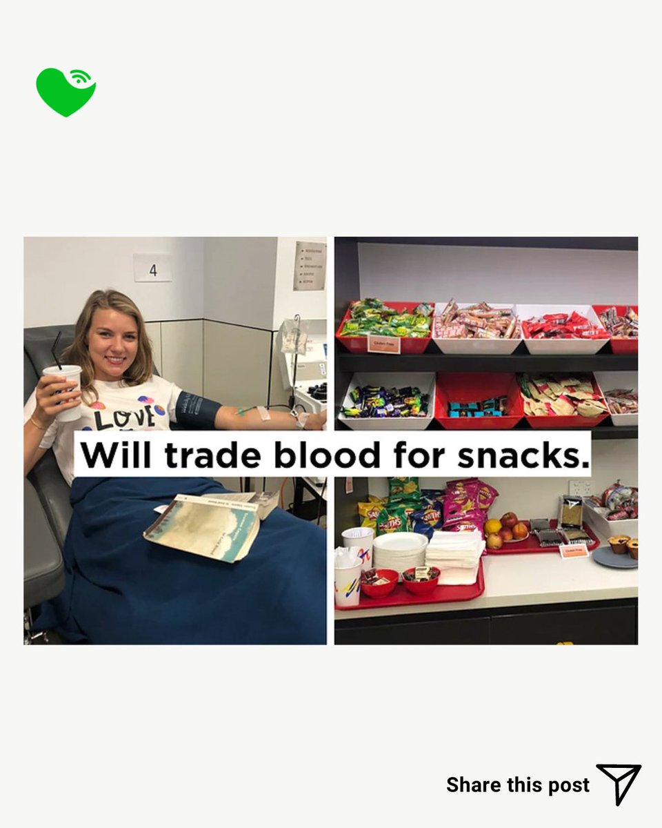 SaveSoulApp's tweet photo. Who loves the snack after blood donation?😂😂😂
.
.
.
#savesoulgrid #savesoul #blooddonor #blooddonation #safety #safetygrid #blooddonorsneeded #blooddonorssavelives #donatebloodandsavelives #health #wholeblooddonation https://t.co/MowOdHcfPr