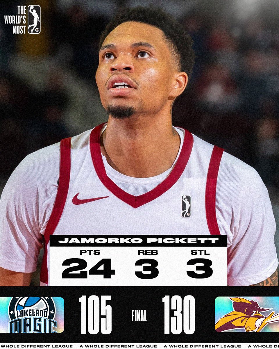 Jamorko Pickett and the @ChargeCLE DOMINATED with a 25-point win over the Magic! The Charge had seven double-digit scorers, shot a red hot 56.8% FG, and forced 24 turnovers in tonight’s victory. 🌟 Merrill: 22 PTS, 4 REB, 4 3PT 🌟 Francis: 15 PTS, 8 AST, 5 REB