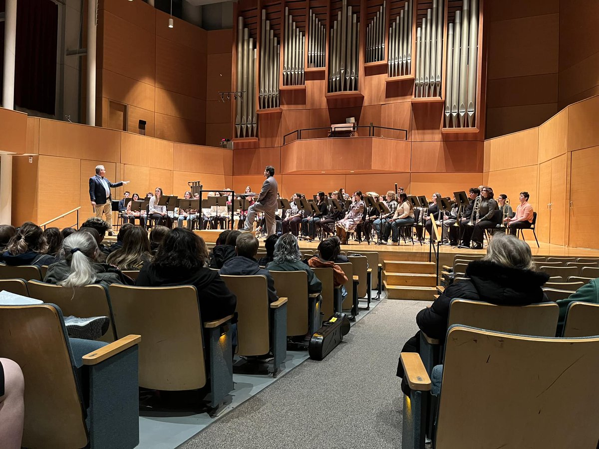 Great performances today! The band had the opportunity to learn from some of the best band directors in northern Ohio while performing in this great venue!