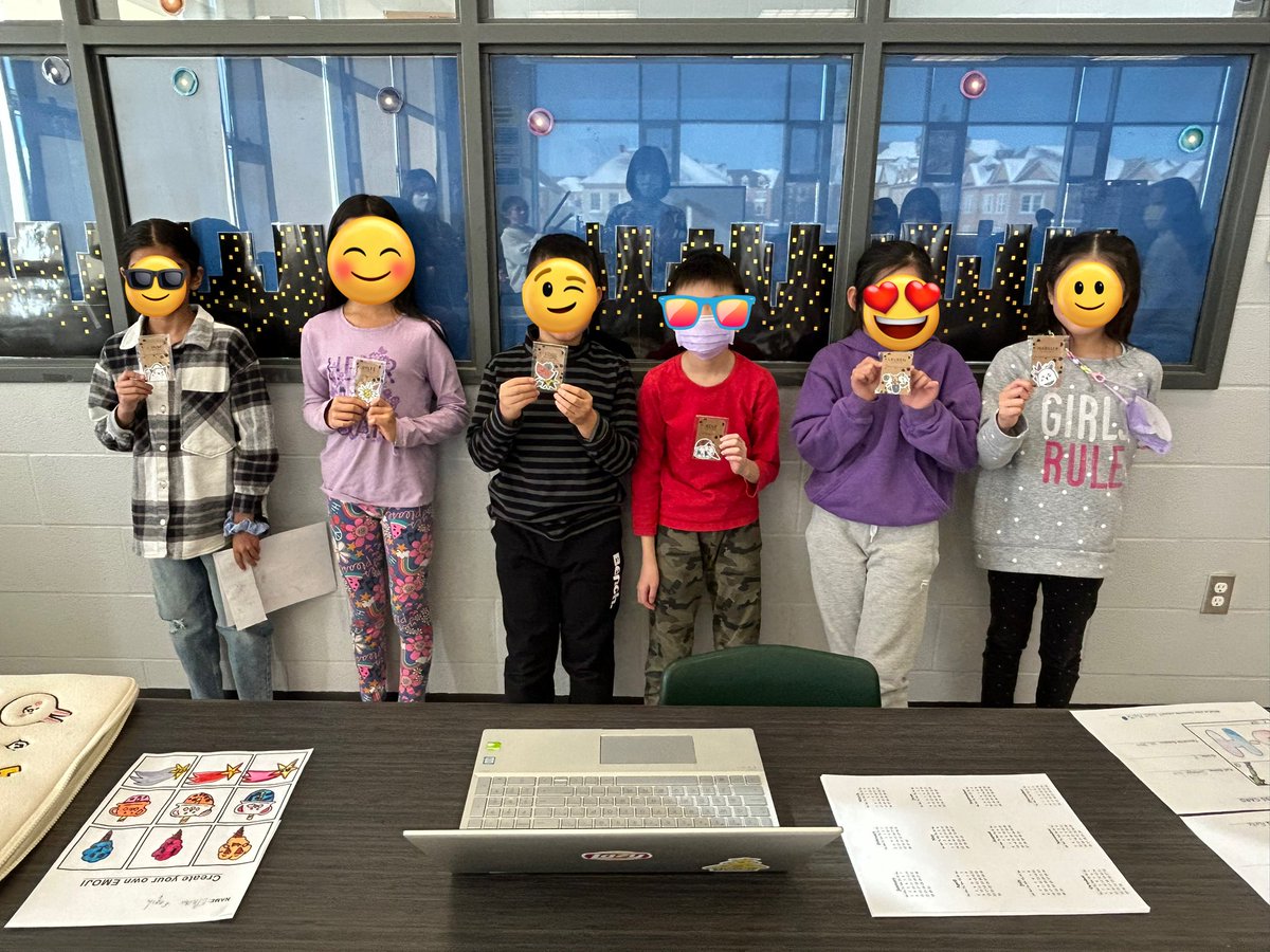 MsJLau's tweet photo. Our @NokiidaaPS Design Club Members are working hard to get their designs made into real objects!  Check out their beautiful emoji stickers!  Thx to our wonderful parent volunteer Mrs. Kwan for bringing the Ss this amazing experience. https://t.co/ZTeon15Jj5