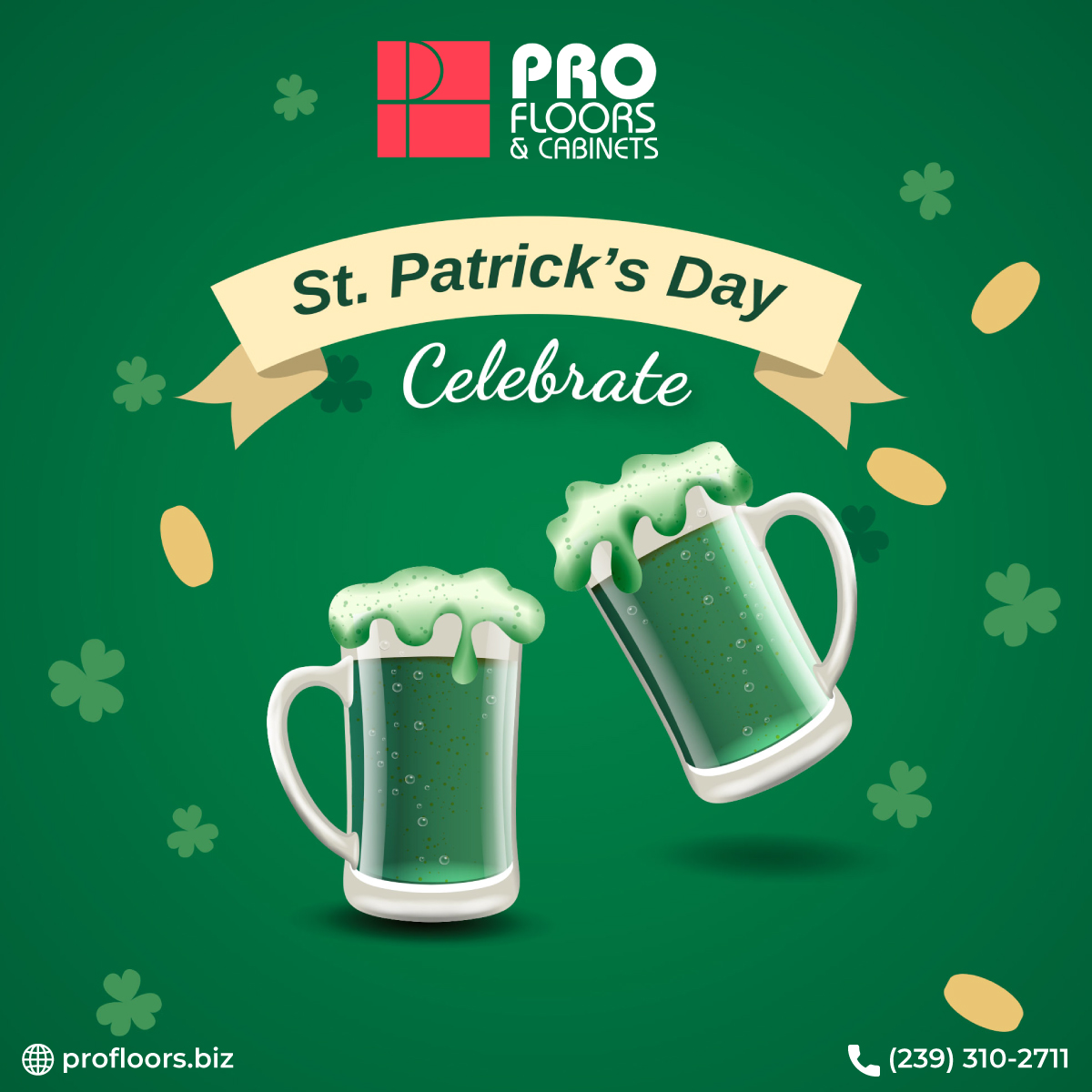 profloorsandca1's tweet photo. Happy St. Patrick's Day everyone! Today, we celebrate the patron saint of Ireland and Irish culture all around the world. Whether you're Irish or not, it's a great day to wear green!

#StPatricksDay #Ireland #IrishCulture #WearGreen #Celebration #FestiveSpirit https://t.co/GBMQgGhQsT