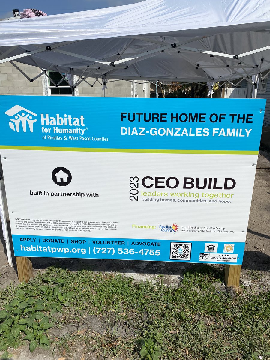 BillGoede's tweet photo. Thank you @HabitatPWP for a great way to end the week at CEO Build Day. Bonus was getting to work side by side with the family who will be calling the house their “home” in a couple of months! https://t.co/pjHVIuY9xE