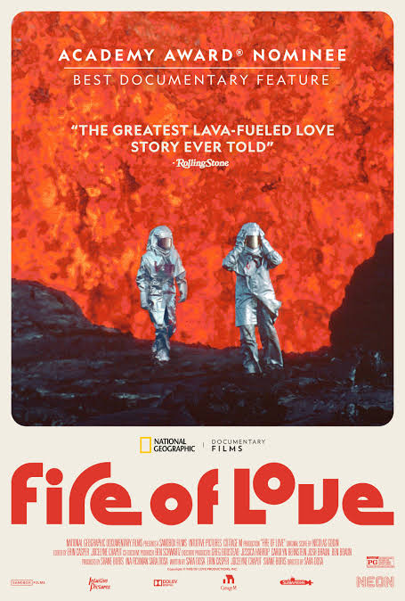 Intrepid scientists and lovers Katia & Maurice died in a volcanic explosion doing the very thing that brought them together: unraveling the mysteries of volcanoes by capturing the most explosive imagery ever recorded.

#FireOfLove (2022) by #SaraDosa, out now on @DisneyPlusHS.