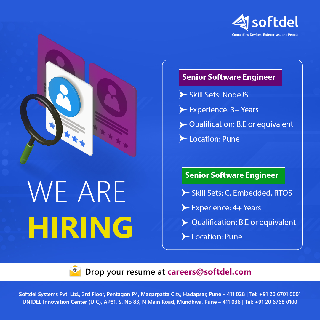 SoftdelSystems's tweet image. #HiringAlert: We're looking for engineers who are passionate about creating innovative solutions & delivering top-notch results. Come be a part of something amazing - apply now!
Look at our multiple open positions : softdel.com/open-positions/
#NodeJS #EmbeddedEngineers #Careers