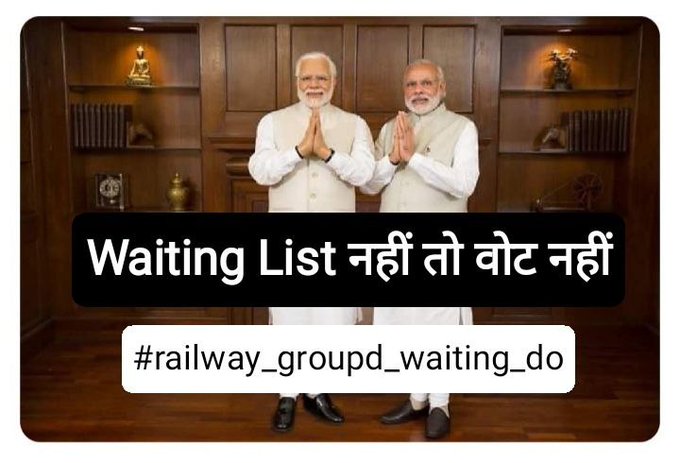 Ravikumarprasa's tweet photo. #railway_groupd_waiting_do
@PMOIndia
@AshwiniVaishnaw
@RailMinIndia 
@SushilModi

Waiting list compulsory https://t.co/DsIMQ8wNal