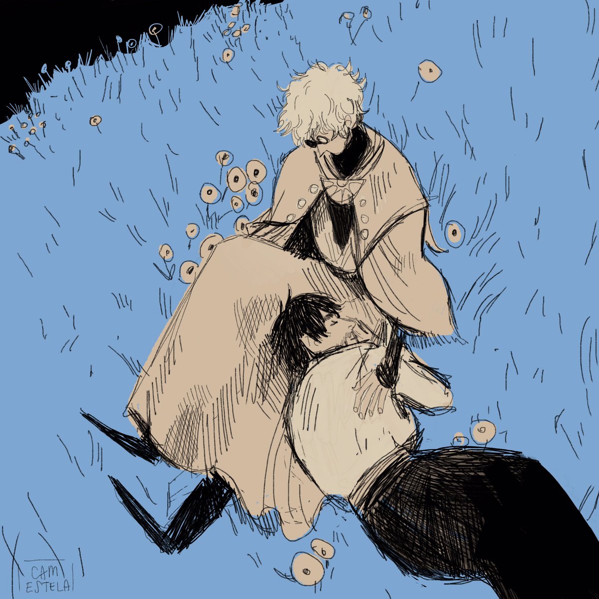 camestela_'s tweet photo. I want to wipe out all the sad ideas that come to me when I am holding you 
/// a witch hat atelier sketch :-) #witchhatatelier https://t.co/kVav7BH4JL
