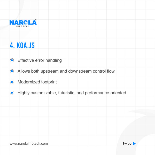 narolainfotech's tweet photo. We hope this post lets you know some of the topmost #NodeJS #frameworks and their specialties.
 
To know more, read our blog: https://t.co/KuA8Q7r7sH

#washingtondc #boston #softwarecompany #softwaredevelopmentcompany #itcompany #javascripts #nodejsprogrammer #nodejs #NewYork https://t.co/Xwu1MZmM7l