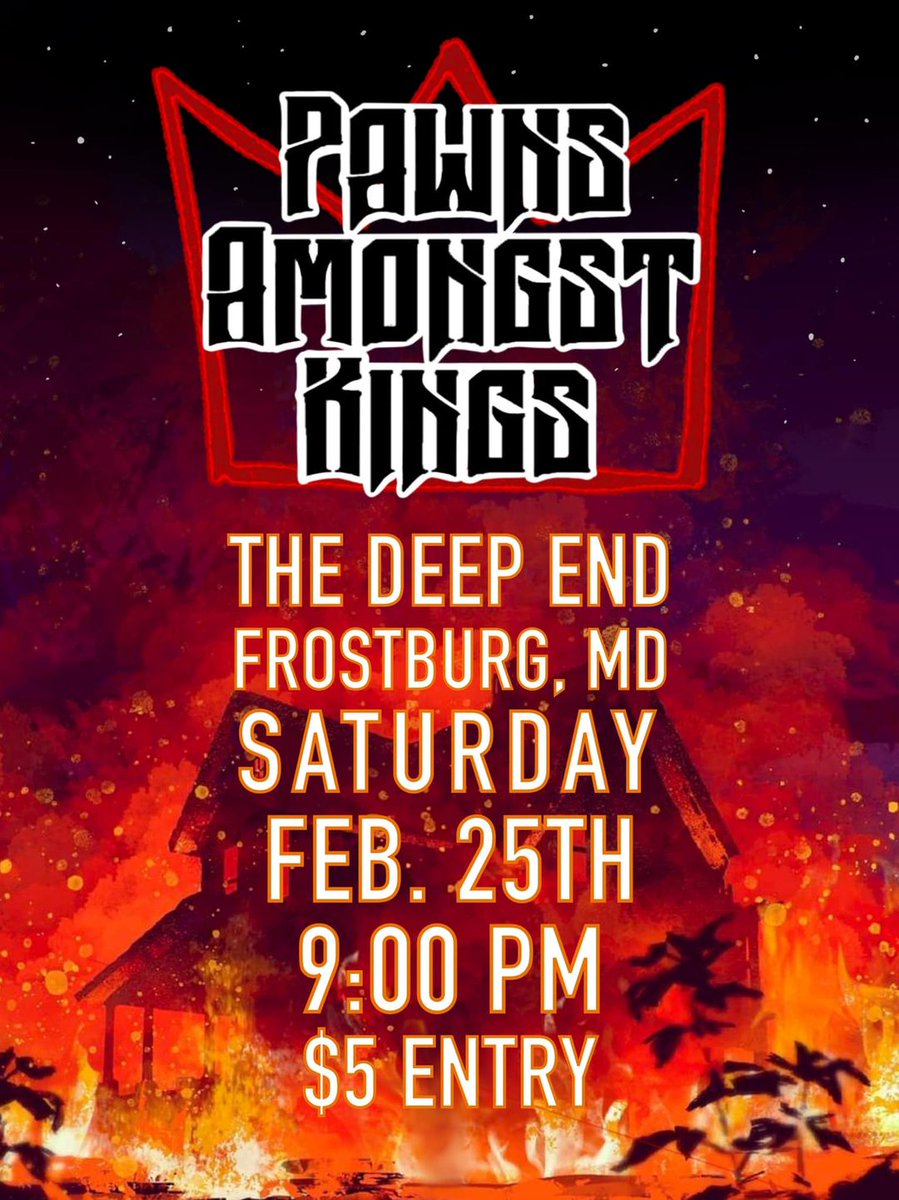 TOMORROW..... Pawns Amongst Kings Hit the Stage! $5 cover