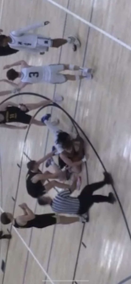 How tf is a rear naked choke allowed in a basketball game? This shit is assault but not a fucking foul. #fuck