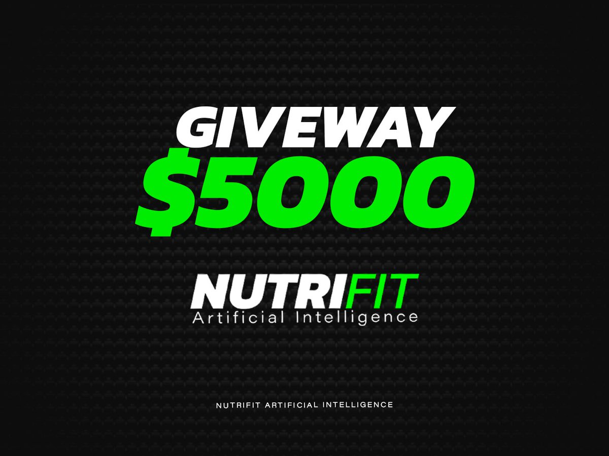 NutriFit_AI's tweet photo. #NUTRIFITAI $5000 AIRDROP GIVEAWAY! 💰

Complete all the tasks below and win $15 airdrop!

The more tasks you complete, more entries you get - higher chance of winning!

Invite your friends to share them with this opportunity!

Results on March, 17th

👉https://t.co/x6EyQKRS5L https://t.co/yRzkoXUZUK
