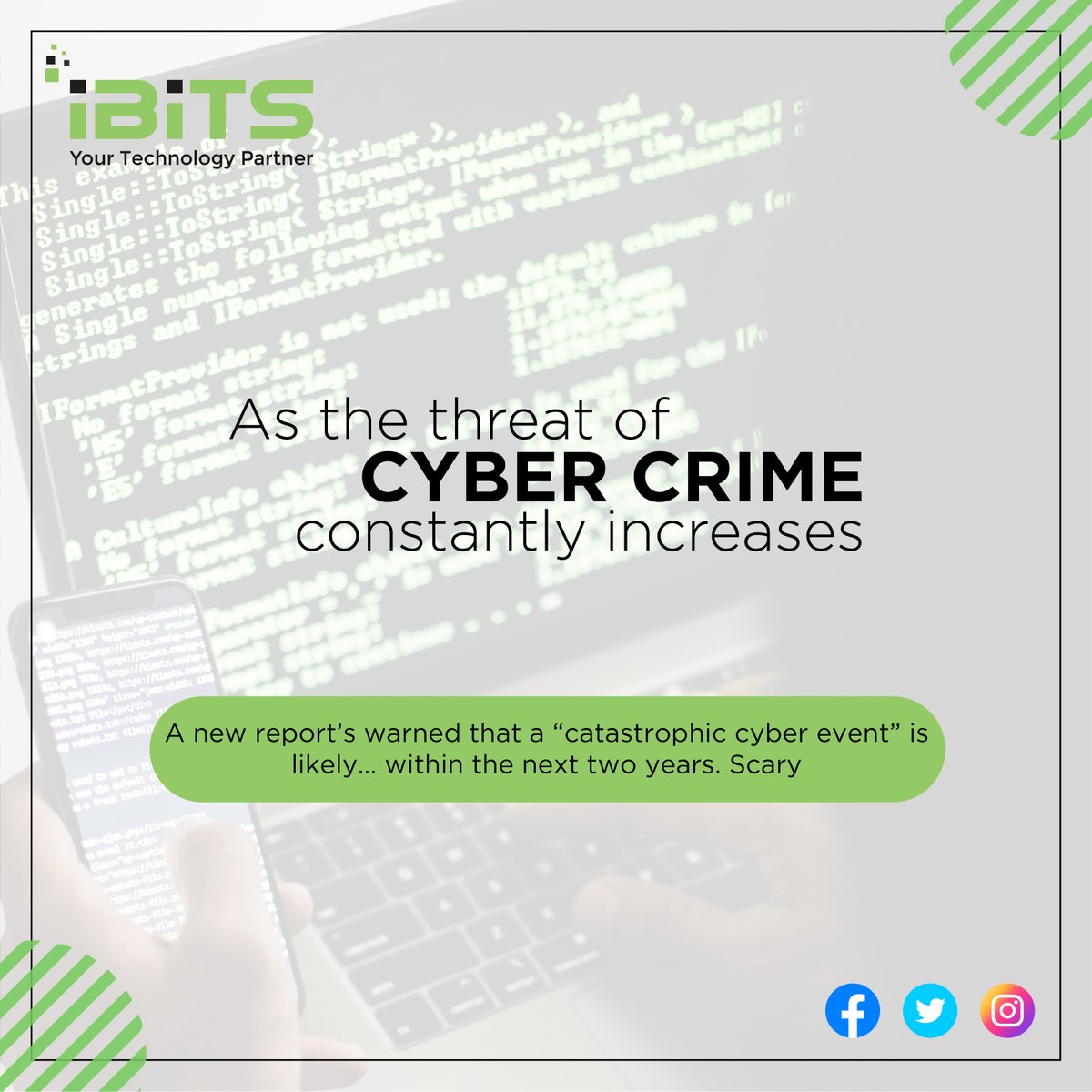 ibitscanada's tweet photo. Cyber Crime

#CyberEvent #CyberAttack #FreakyFriday
#event #ibitscanda
#itsupport #smallbusiness #nonprofit  
 #yqr #regina #saskatchewan

https://t.co/mOZ7ezjcu9 https://t.co/iWbMmnimKT