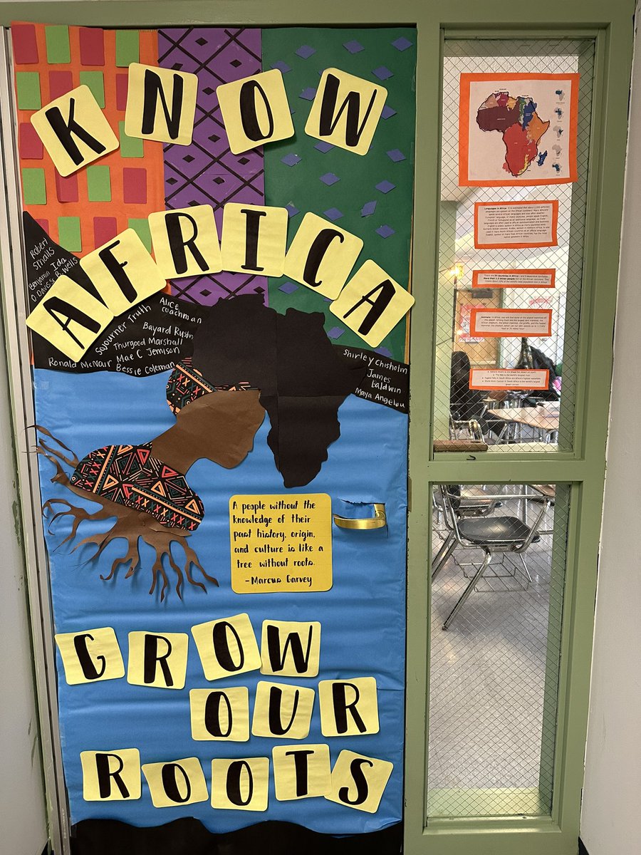 Won my school door decorating contest today! 💪 #BlackHistoryMonth