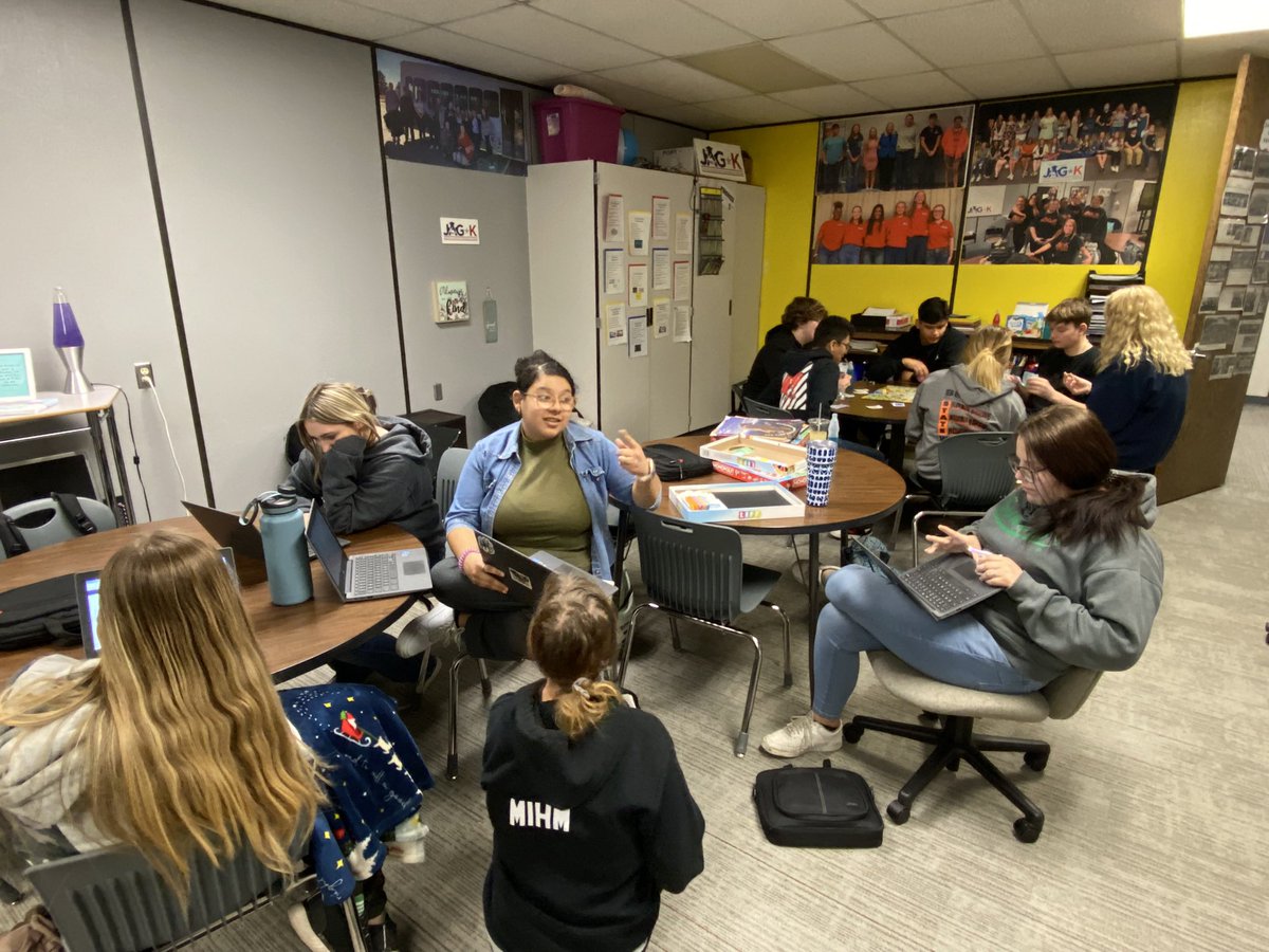 bhs_jagk's tweet photo. “Fun Friday” here at BHS!  We submitted business plans followed up by The Game of Life and/or Monopoly, while the Regional CDC Business Plan team met with the Business teacher to forge ahead fine tuning details. #JAGKansas #JAGFamily #TPOD #funfriday https://t.co/KKStozDMLx