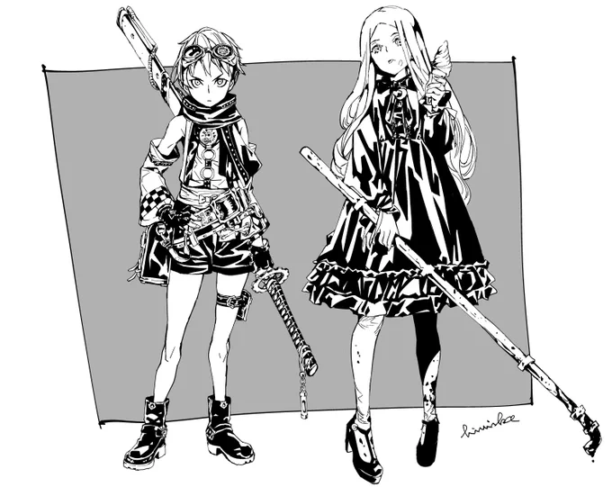 お蔵入りさせてたスチームパンクな
創作漫画用キャラ⚙️
リテイクして何かで使いたいですわね 