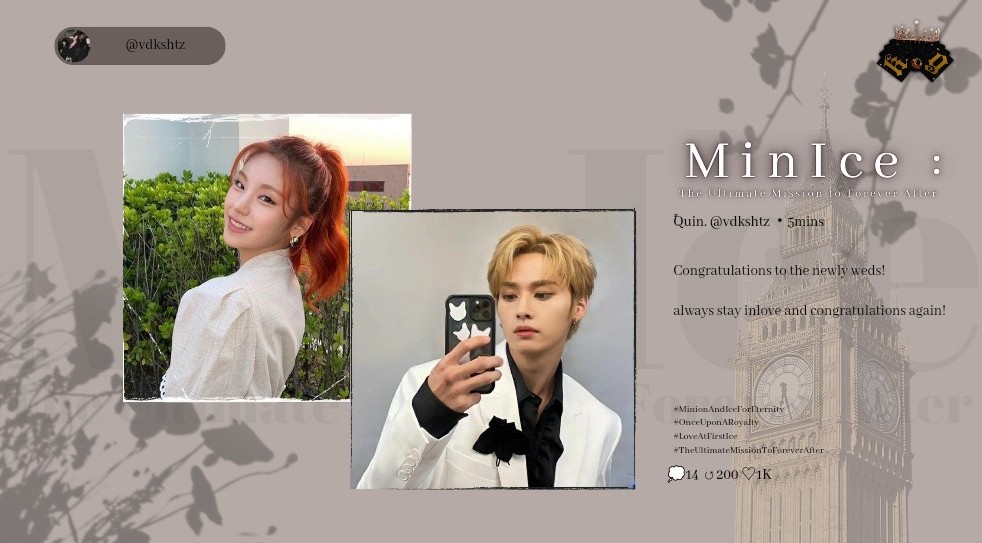 ⠀⠀⠀ ⠀  ⠀
        –– VDKSHTZ  sns update.
͏ ͏ ͏⠀⠀≡  02/25/23  ╱ 12:20
͏ ͏ ͏⠀⠀⌕  DISABLED.
͏ ͏ ͏⠀⠀ :  congratulations to newly weds!
                   ⠀⠀⠀ ⠀  ⠀